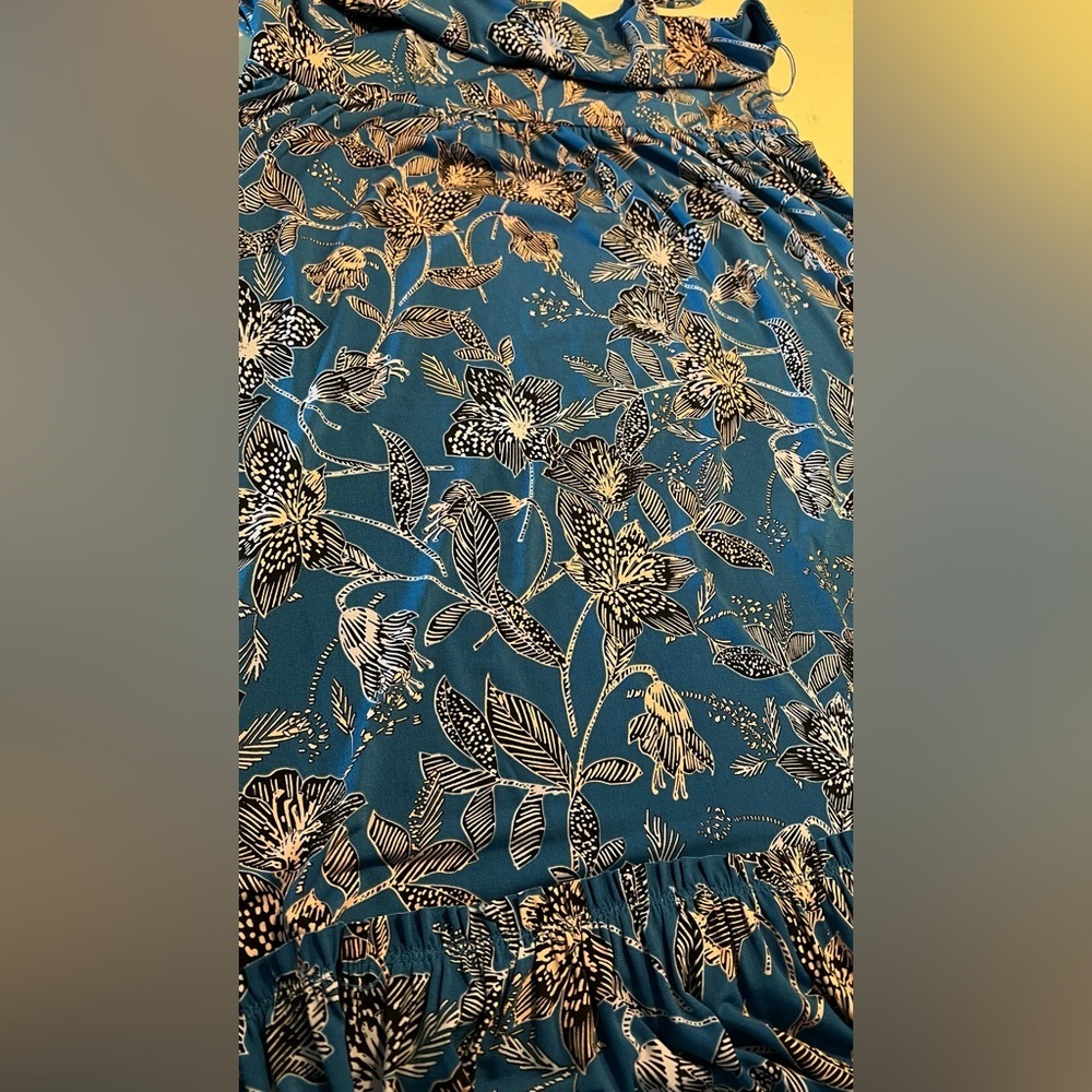 WISP Maxi Dress Floral Blue, White, Pink, Black  Dress size 14 - Picture 6 of 11